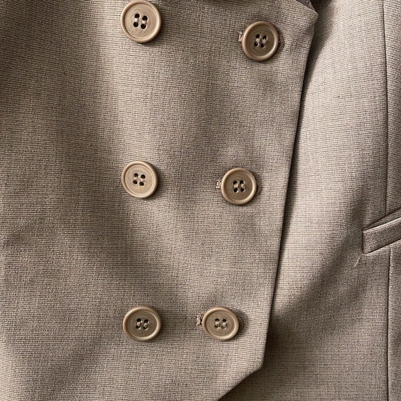 Charcoal gray double breasted vest size 12 - Picture 6 of 6